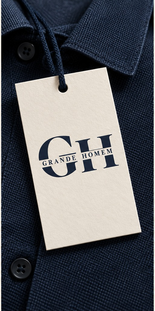 Tag de Acabamento Off-White em camisa com nova assinatura GH